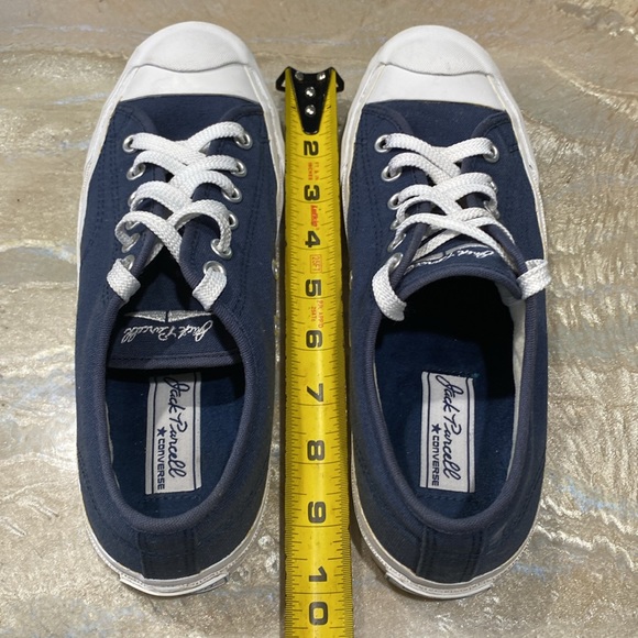 Converse Jack Purcell Low Tops Lace Blue Vintage Sneakers Women’s 7.5 / Men’s 6 - Picture 8 of 17